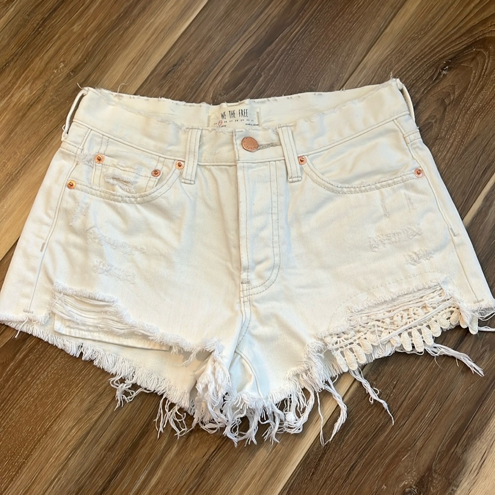 Free People Distressed Shorts